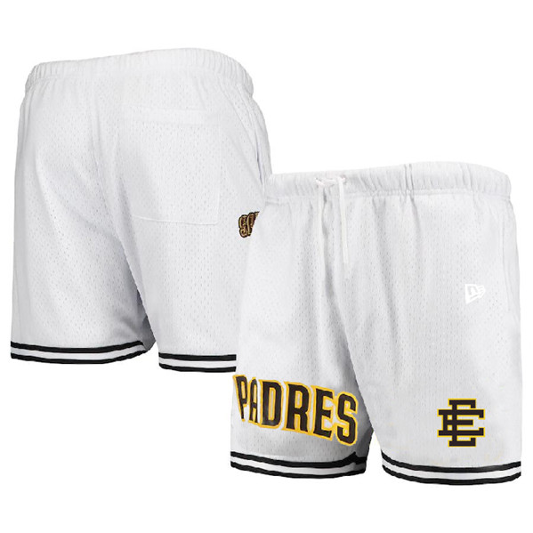 Men's San Diego Padres White Mesh Shorts